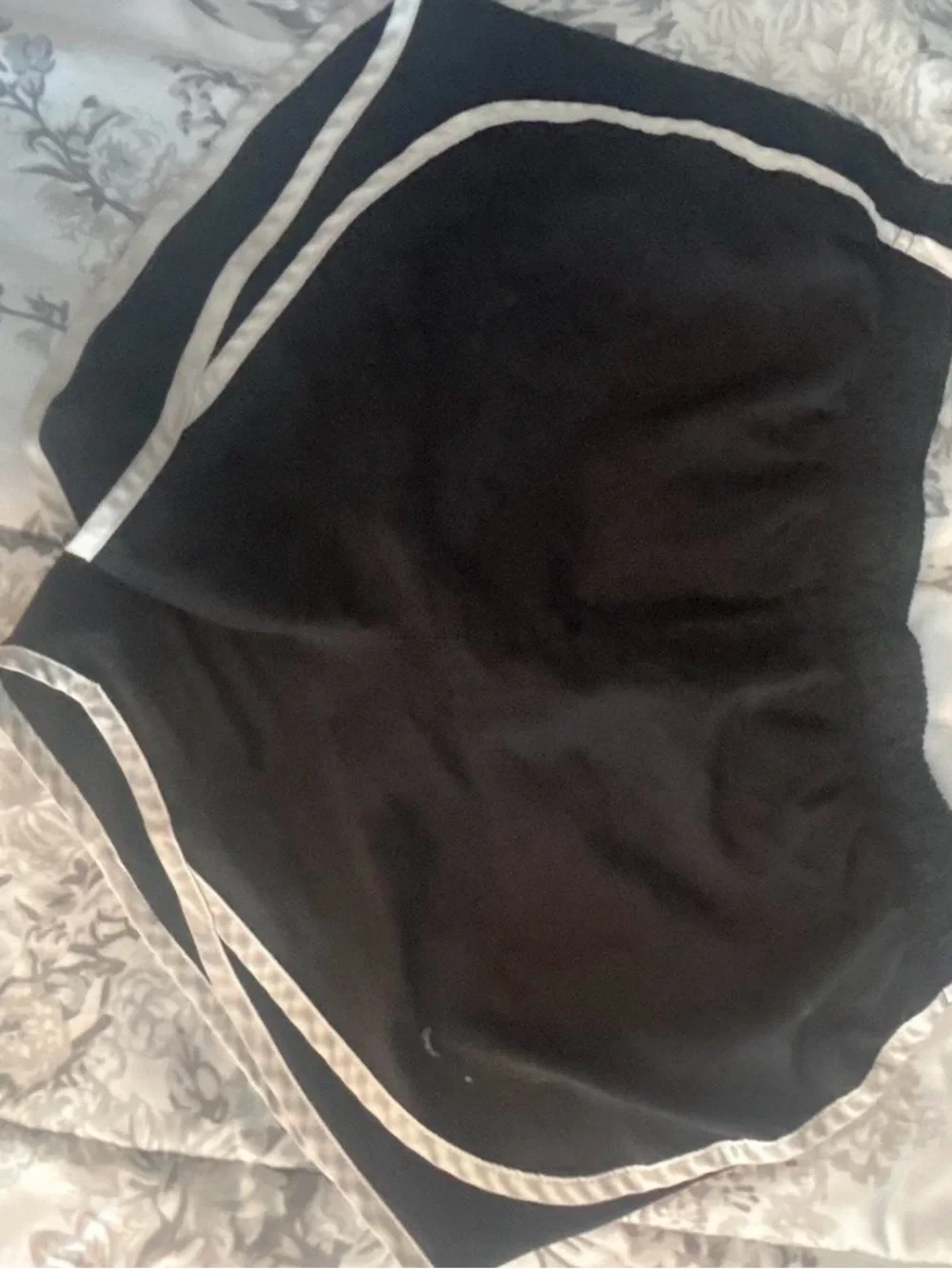 Nike Black Athletic Shorts with White Trim
